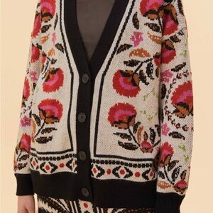 EUC FARM RIO CARDIGAN KNIT SWEATER - worn two times oversized grandpa sweater